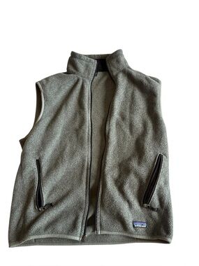 Patagonia Synchilla Fleece Jacket in Sage Green with Black Trim